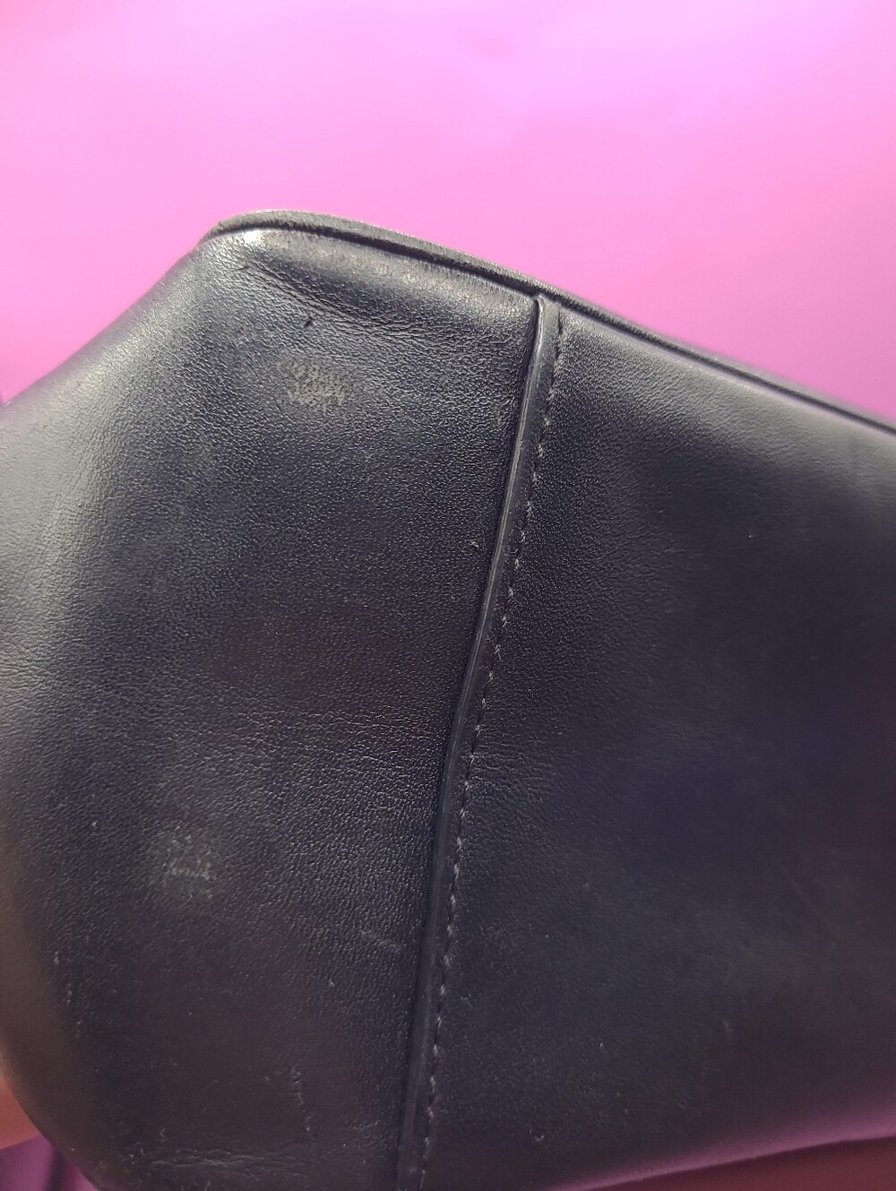 COACH C2713 Men's Track Messenger Bag Black Smooth Calf Leather - Picture 14 of 16